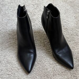 Nine West Sleek Black Ankle Booties